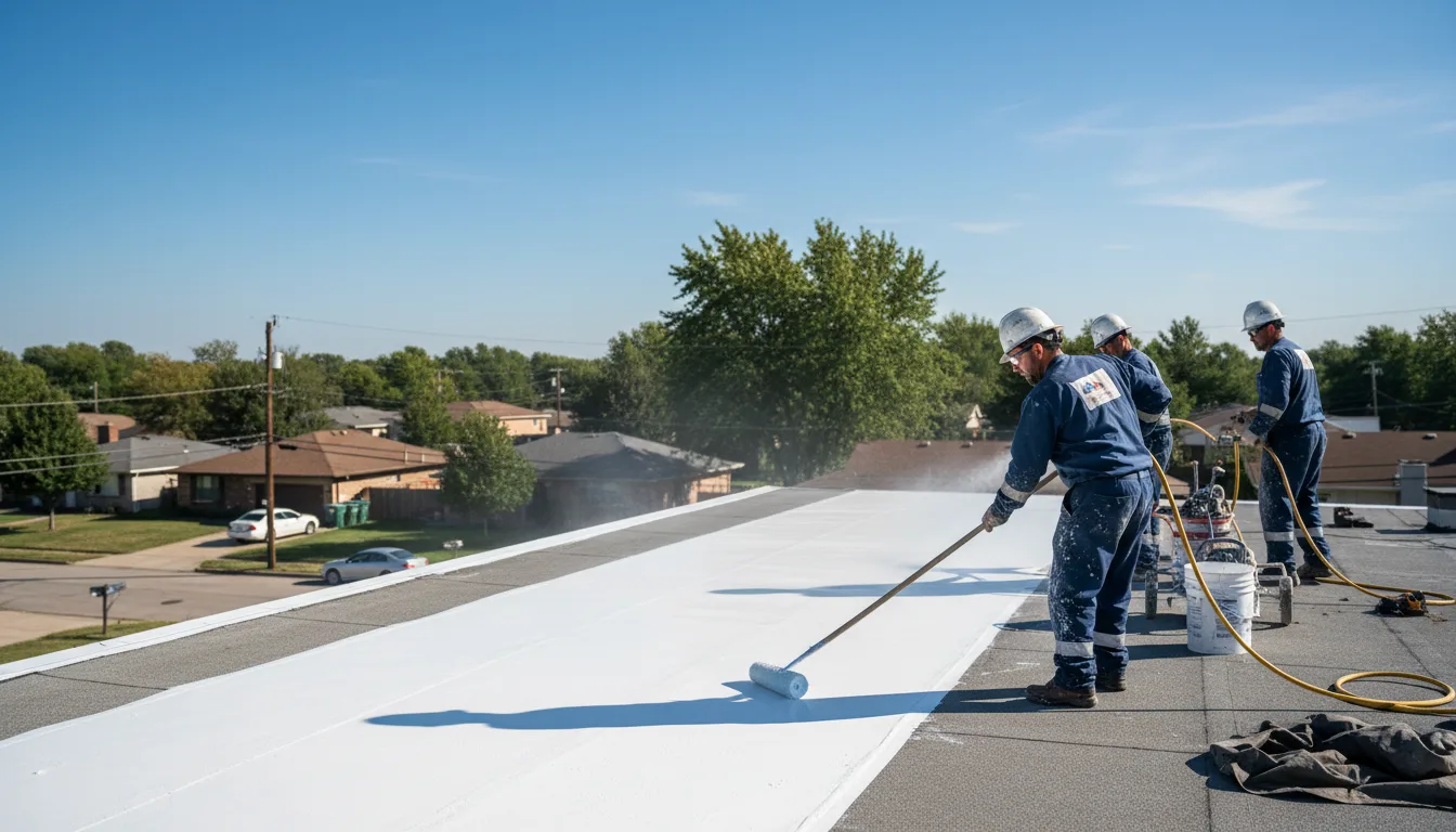 Commercial roof coating in Marseilles, IL near me